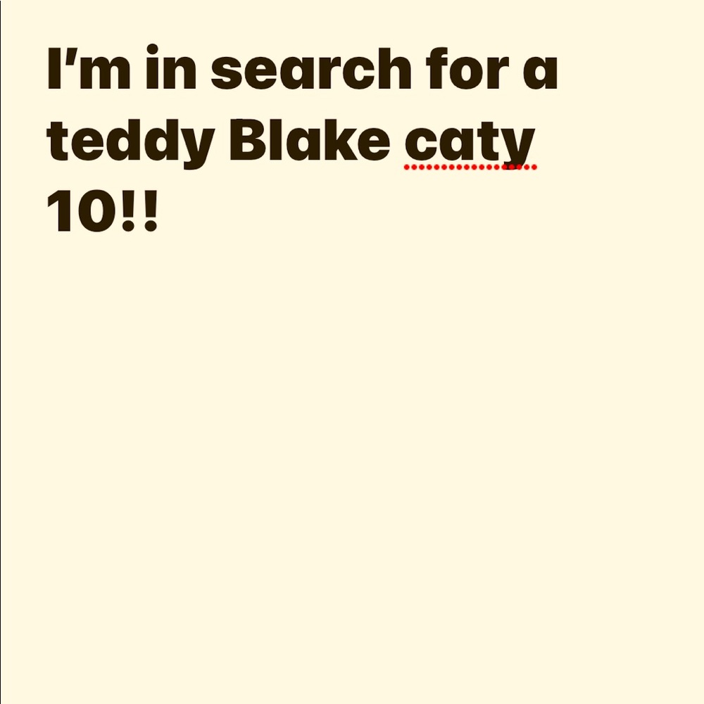 I’m looking to purchase a teddy Blake caty 10 bag